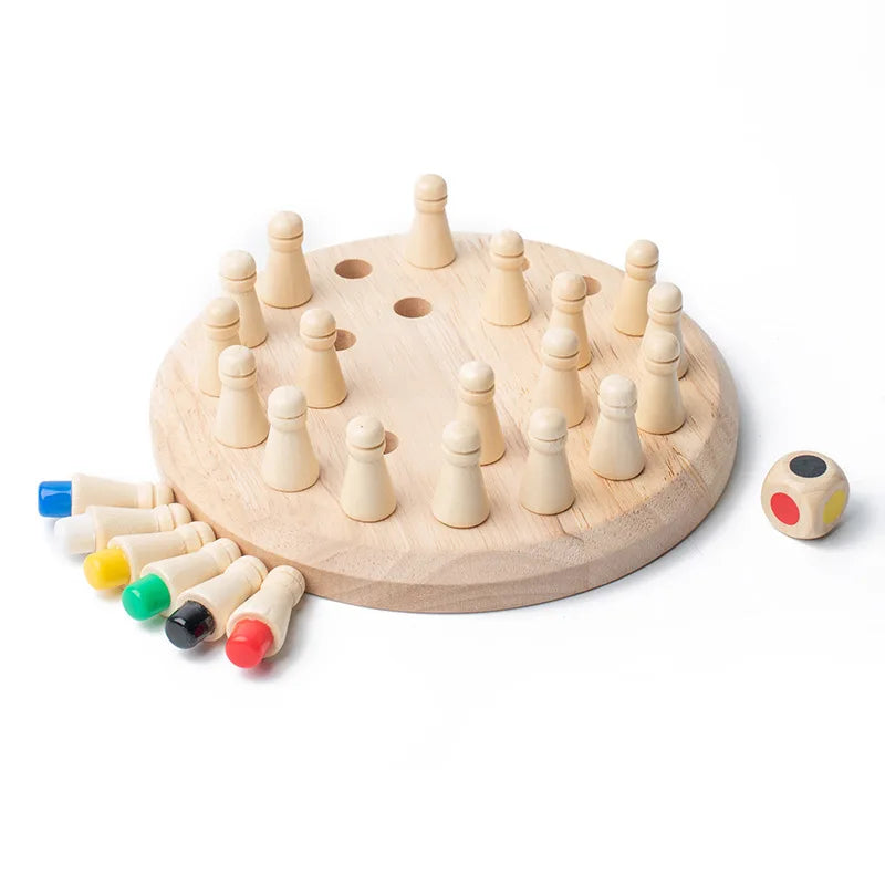 Jogo de Memória em Madeira - Montessori Brinquedos